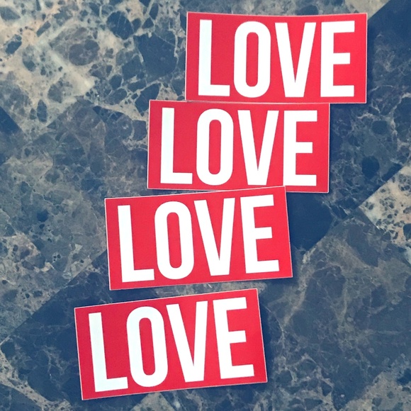 LOVE THE HOODiE Other - 4 RED "LOVE" THE STiCKERS #lovethesticker LOVE THE HOODiE Other - 4 RED "LOVE" THE STiCKERS #lovethesticker